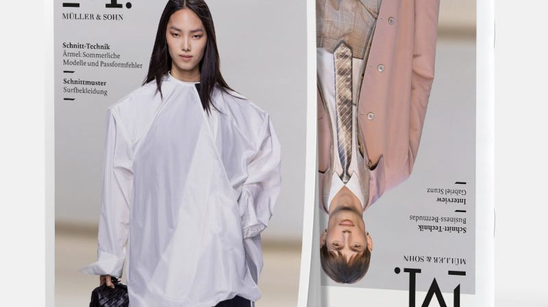 GABRIELSTUNZ designer interview and summer coat editorial in Müller & Sohn magazine