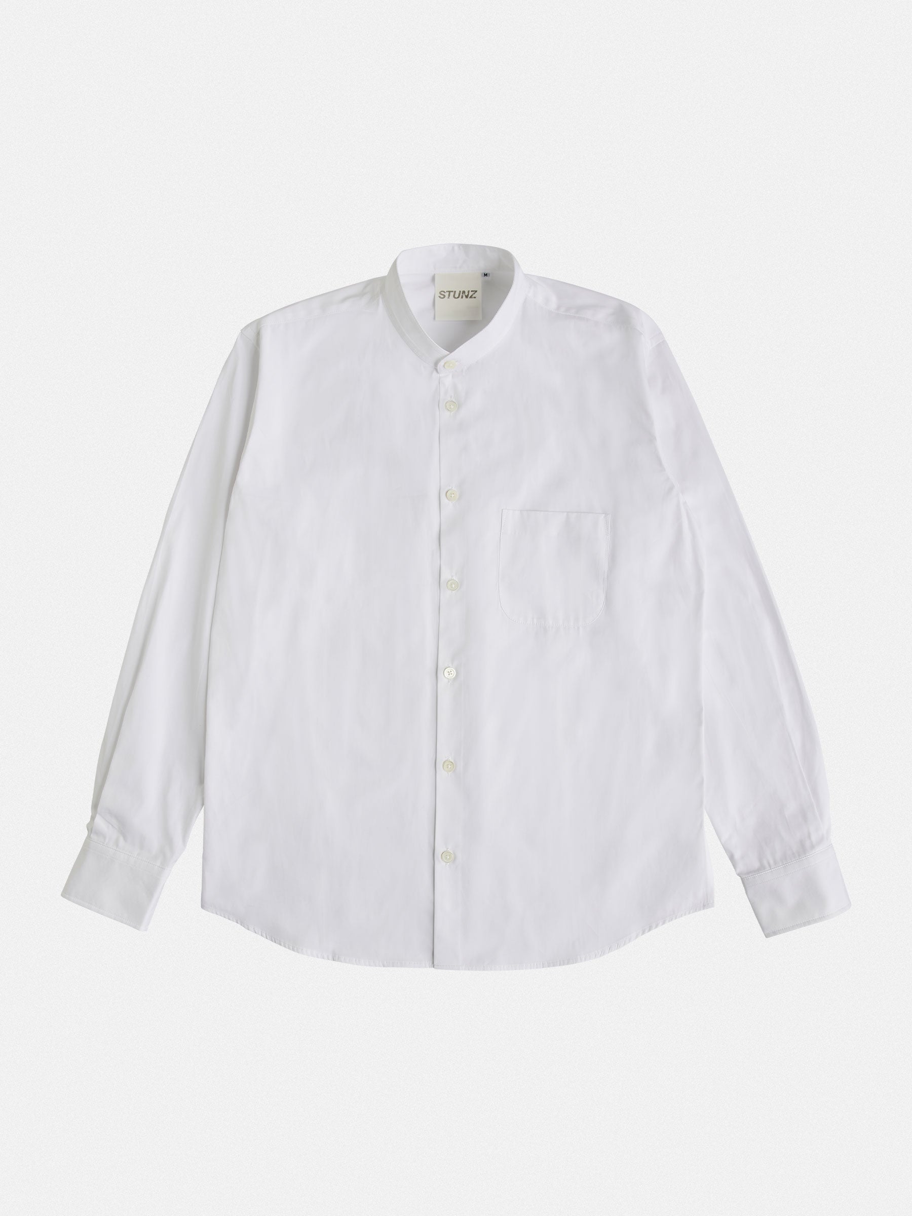 White Mao collar shirt