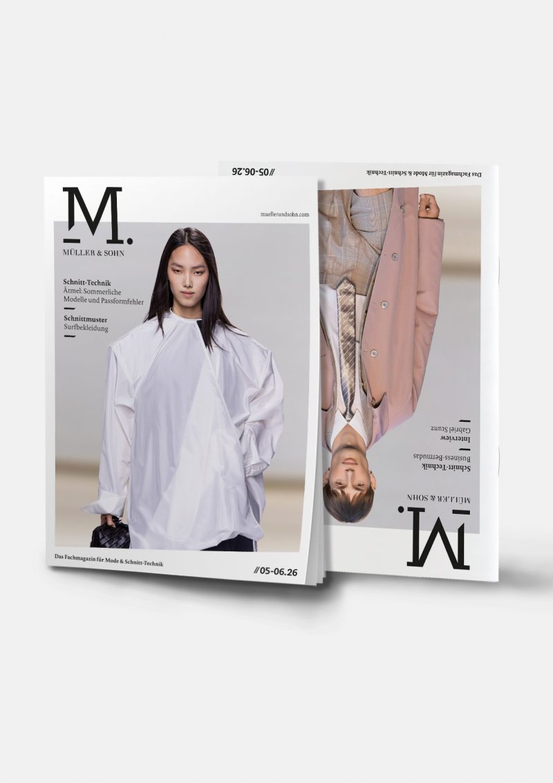 GABRIELSTUNZ designer interview and summer coat editorial in Müller & Sohn magazine
