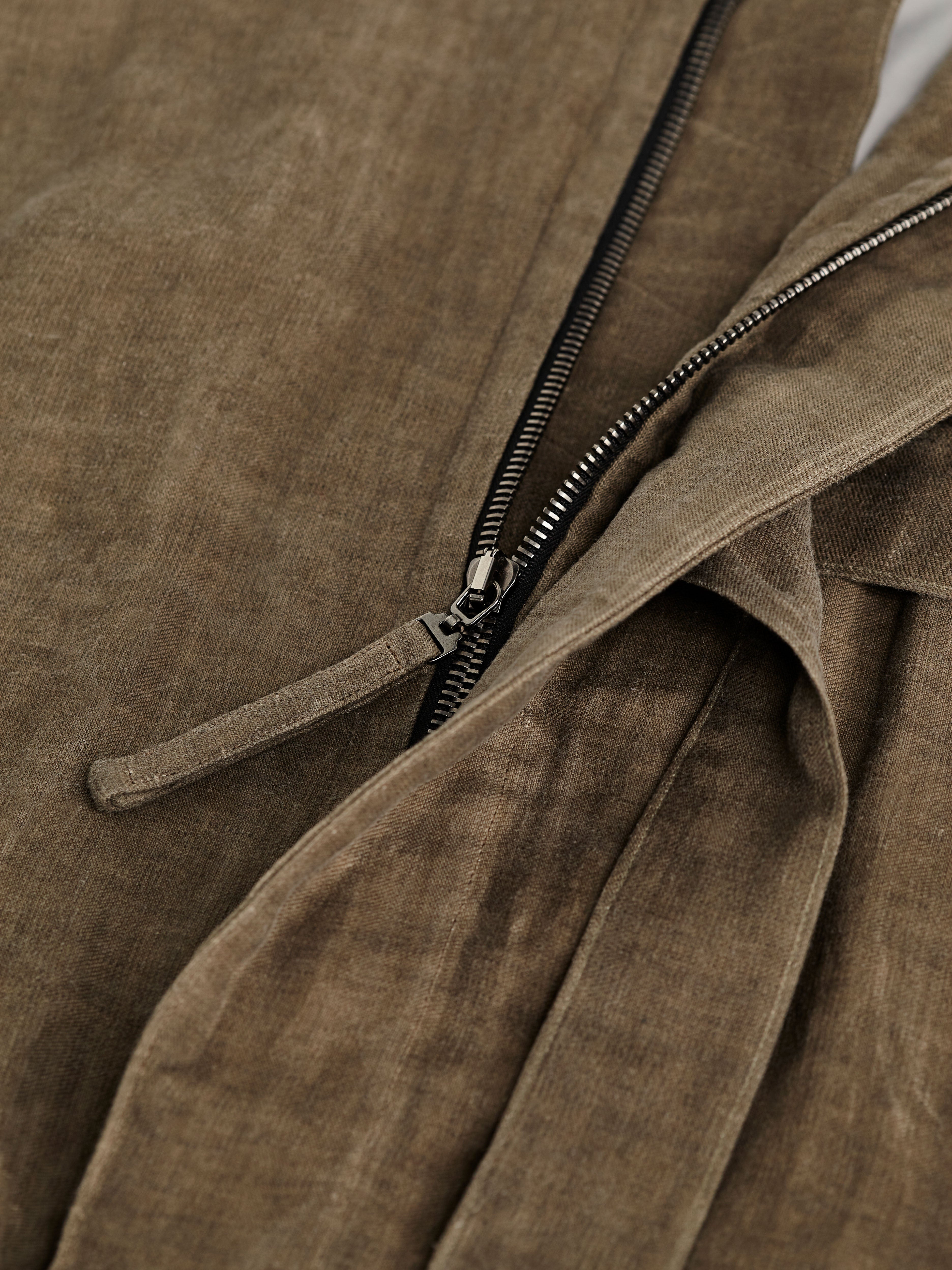 Oiled linen belted Jacket – gabrielstunz